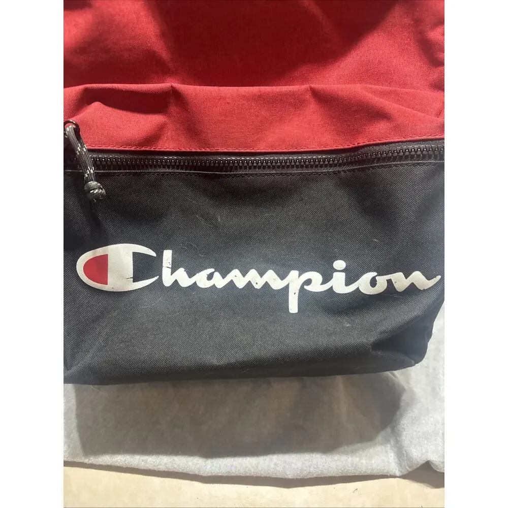 Champion Red & Black Bookbag, Travel Bag, School Bag backpack